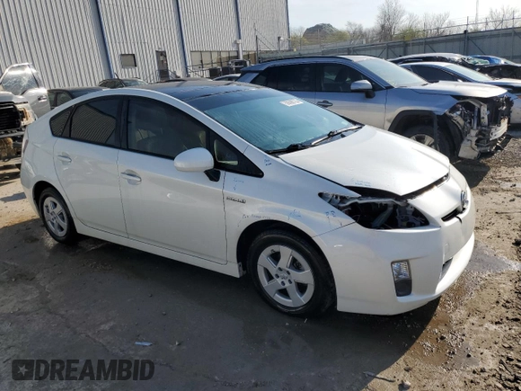 2010 Toyota Prius II with VIN JTDKN3DU7A1267706, listed as a Copart auction lot 50698735 with 157,582 mi miles and Salvage Title. Bid and sale history available at carsss.com. Image 4.