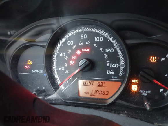 2015 Toyota Yaris L with VIN VNKKTUD39FA027316, listed as a IAAI auction lot 39022940 with 110,063 mi miles and . Bid and sale history available at DreamBid. Image 7.
