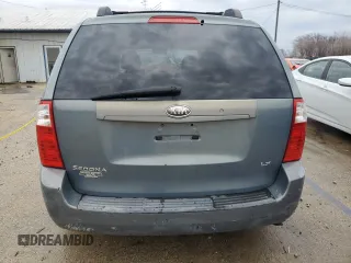 2007 Kia Sedona EX with VIN KNDMB233876188514, listed as a Copart auction lot 47544355 with 236,761 mi miles and Salvage Title. Bid and sale history available at DreamBid. Image 6.