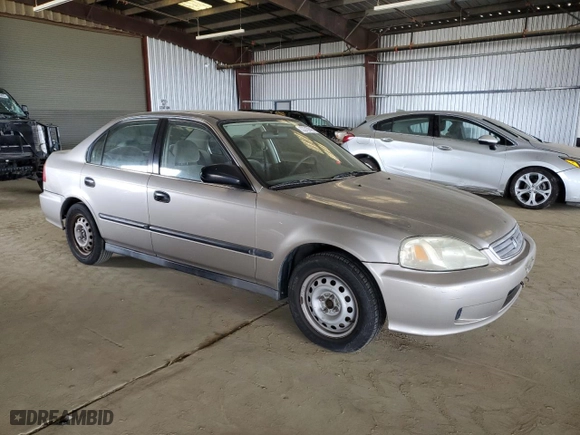 2000 Honda Civic LX with VIN 1HGEJ6671YL054252, listed as a Copart auction lot 53310845 with 215,222 mi miles and Clean Title. Bid and sale history available at carsss.com. Image 4.