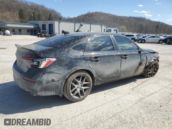 2023 Honda Civic Si z VIN 2HGFE1E58PH470483, wystawiony jako Copart lot #50956965 z przebiegiem 19 521 mil mil oraz Szkoda całkowita • Salvage title. Historia ofert i sprzedaży dostępna na DreamBid. Obrazek 3.