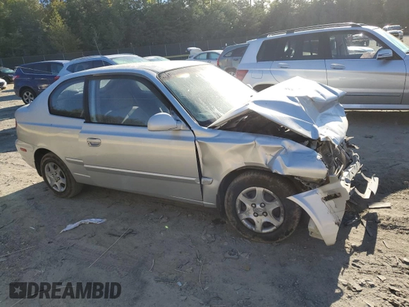 2003 Hyundai Accent GL with VIN KMHCG35C93U260712, listed as a Copart auction lot 75209844 with 0 mi miles and Salvage Title. Bid and sale history available at carsss.com. Image 4.
