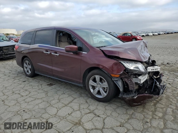 2019 Honda Odyssey EX z VIN 5FNRL6H59KB011620, wystawiony jako Copart lot #56070275 z przebiegiem 78 788 mil mil oraz Szkoda całkowita • Salvage title. Historia ofert i sprzedaży dostępna na DreamBid. Obrazek 4.