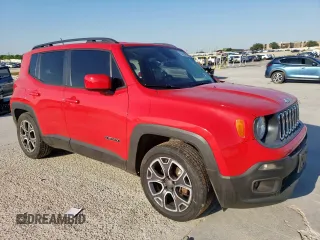 2015 Jeep Renegade Latitude with VIN ZACCJABT9FPB37819, listed as a Copart auction lot 52255935 with 136,830 mi miles and Salvage Title. Bid and sale history available at DreamBid. Image 4.
