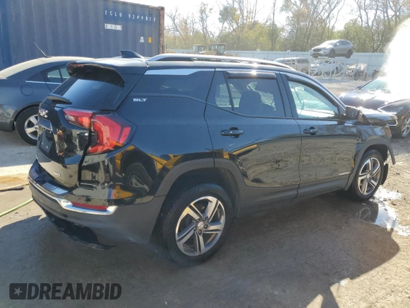 2019 GMC Terrain SLT with VIN 3GKALVEV1KL114161, listed as a Copart auction lot 76381154 with 35,638 mi miles and Salvage Title. Bid and sale history available at carsss.com. Image 3.