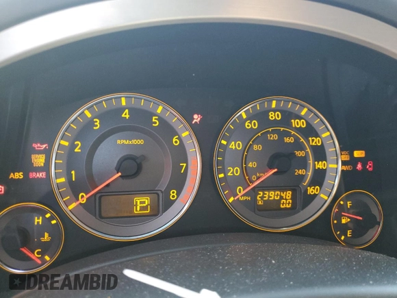 2006 Infiniti FX Options with VIN JNRBS08W36X401053, listed as a Copart auction lot 77360084 with 239,048 mi miles and Salvage title. Bid and sale history available at DreamBid. Image 9.