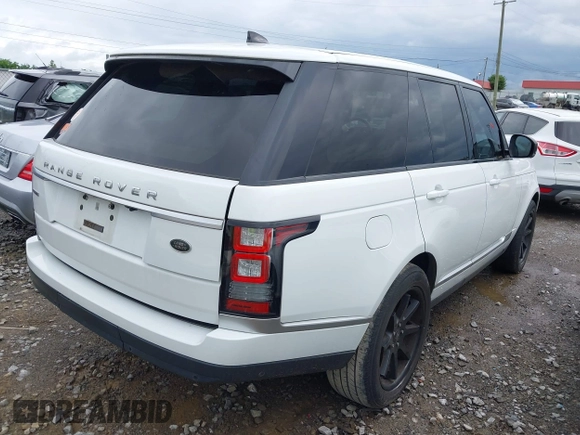 2017 Land Rover Range Rover HSE with VIN SALGS2FK2HA352914, listed as a IAAI auction lot 42344590 with 86,633 mi miles and . Bid and sale history available at DreamBid. Image 4.