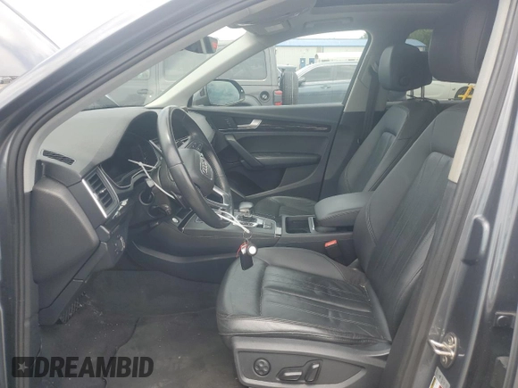 2018 Audi Q5 Premium Plus with VIN WA1BNAFYXJ2215267, listed as a Copart auction lot 60254005 with Not provided miles and Salvage title. Bid and sale history available at DreamBid. Image 7.