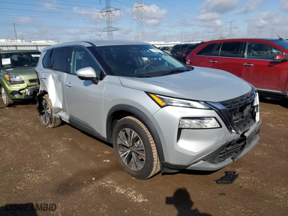 2021 Nissan Rogue SV with VIN 5N1AT3BA7MC735142, listed as a Copart auction lot 47193925 with 71,851 mi miles and Non Repairable. Bid and sale history available at carsss.com. Image 4.