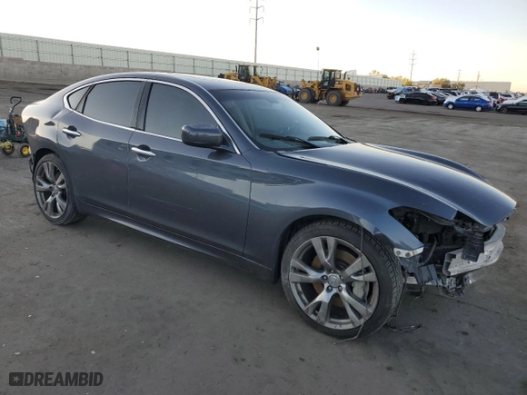 2011 Infiniti M37 with VIN JN1BY1APXBM321805, listed as a Copart auction lot 72192084 with 0 mi miles and Salvage Title. Bid and sale history available at carsss.com. Image 4.