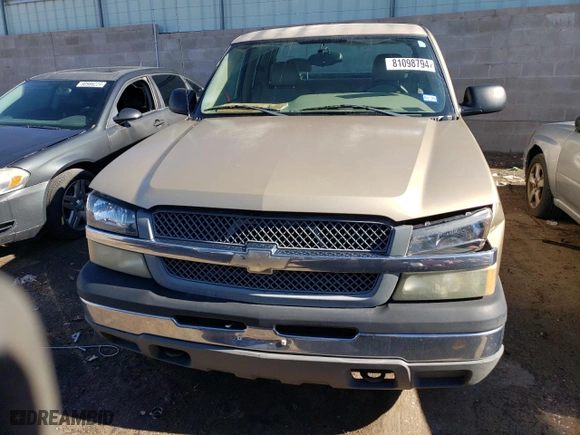 2004 Chevrolet Silverado 1500 Work Truck with VIN 1GCEC19X44Z200142, listed as a Copart auction lot 81098794 with 185,897 mi miles and Salvage Title. Bid and sale history available at carsss.com. Image 5.
