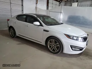 2013 Kia Optima SX with VIN 5XXGR4A61DG093727, listed as a Copart auction lot 50186285 with 230,817 mi miles and Salvage Title. Bid and sale history available at carsss.com. Image 4.