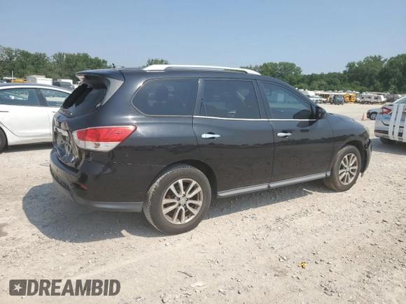 2015 Nissan Pathfinder S with VIN 5N1AR2MN4FC684016, listed as a Copart auction lot 60645035 with 133,702 mi miles and Clean title. Bid and sale history available at DreamBid. Image 3.