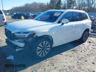 2021 Volvo XC90 Momentum with VIN YV4102PK4M1678500, listed as a IAAI auction lot 41185134 with 54,373 mi miles. Bid and sale history available at carsss.com. Image 2.