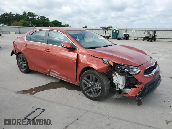 2019 Kia Forte EX with VIN 3KPF54AD4KE062273, listed as a Copart auction lot 53674945 with 51,917 mi miles and Salvage Title. Bid and sale history available at carsss.com. Image 4.