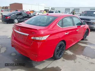 2015 Nissan Sentra S with VIN 3N1AB7AP6FY323263, listed as a IAAI auction lot 41892763 with 140,527 mi miles. Bid and sale history available at carsss.com. Image 4.