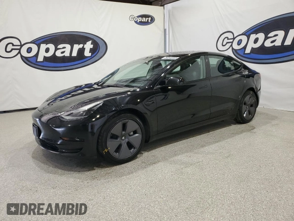 2023 Tesla Model 3 with VIN 5YJ3E1EA4PF452809, listed as a Copart auction lot 63688885 with 125,442 mi miles and Clean title. Bid and sale history available at DreamBid. Image 1.