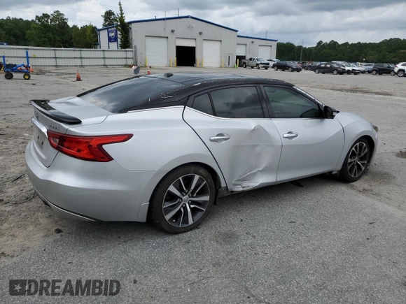2017 Nissan Maxima Platinum with VIN 1N4AA6AP9HC387387, listed as a Copart auction lot 58727605 with 335,186 mi miles and Salvage title. Bid and sale history available at DreamBid. Image 3.