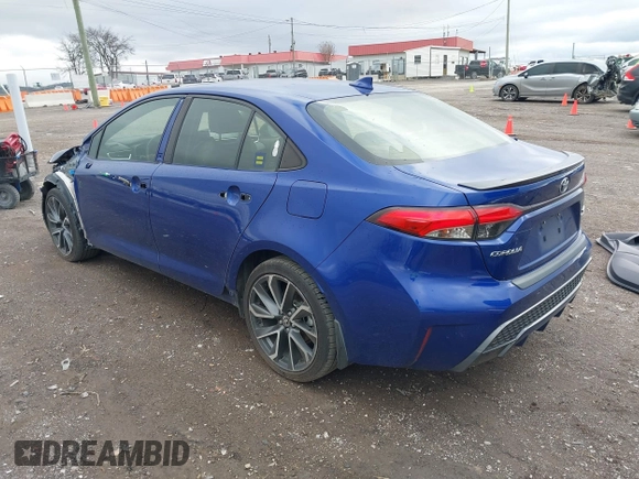 2020 Toyota Corolla XSE with VIN JTDT4RCE6LJ039073, listed as a IAAI auction lot 41701072 with 99,988 mi miles. Bid and sale history available at carsss.com. Image 3.
