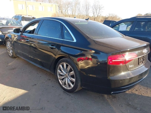 2017 Audi A8 L with VIN WAU44AFD4HN012783, listed as a IAAI auction lot 41303322 with 90,879 mi miles. Bid and sale history available at carsss.com. Image 3.