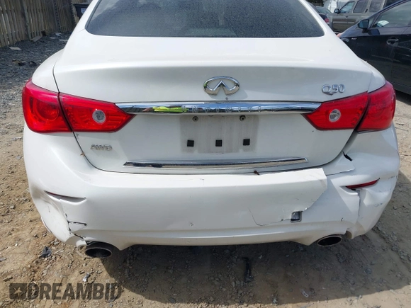 2017 Infiniti Q50 Premium with VIN JN1EV7AR6HM839042, listed as a IAAI auction lot 41923341 with 140,132 mi miles and . Bid and sale history available at carsss.com. Image 6.