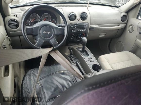 2007 Jeep Liberty Sport with VIN 1J4GL48K27W634768, listed as a Copart auction lot 45016985 with 134,418 mi miles and Salvage Title. Bid and sale history available at DreamBid. Image 8.