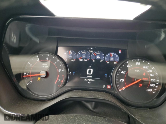 2019 Chevrolet Camaro 2SS z VIN 1G1FH3D70K0108433, wystawiony jako Copart lot #54542274 z przebiegiem 37 726 mil mil oraz Szkoda całkowita • Salvage title. Historia ofert i sprzedaży dostępna na DreamBid. Obrazek 9.