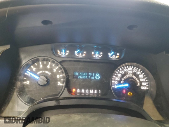 2013 Ford F-150 XL with VIN 1FTFX1EF9DFA16015, listed as a Copart auction lot 46990295 with 244,997 mi miles and Salvage Title. Bid and sale history available at carsss.com. Image 9.