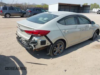 2017 Hyundai Elantra Limited with VIN 5NPD84LF1HH075595, listed as a IAAI auction lot 41899349 with 125,051 mi miles. Bid and sale history available at carsss.com. Image 4.