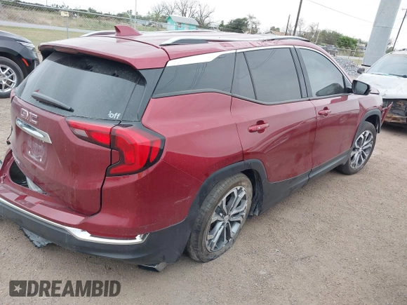 2019 GMC Terrain SLT with VIN 3GKALPEX6KL372902, listed as a IAAI auction lot 41277125 with 36,614 mi miles. Bid and sale history available at carsss.com. Image 4.