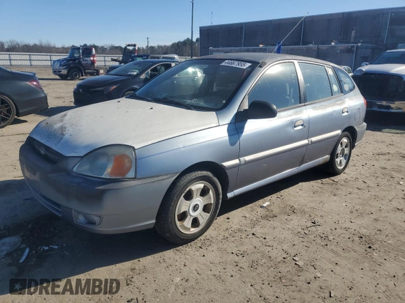 2004 Kia Rio with VIN KNADC165646193322, listed as a Copart auction lot 44667955 with 174,387 mi miles and Clean Title. Bid and sale history available at carsss.com. Image 1.