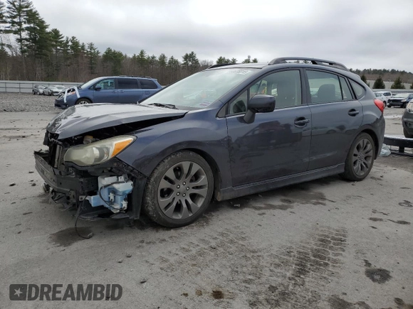2014 Subaru Impreza Special Sports Premium with VIN JF1GPAL69E8289202, listed as a Copart auction lot 53635015 with 108,161 mi miles and Salvage title. Bid and sale history available at DreamBid. Image 1.