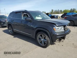 2019 Volkswagen Atlas SEL R-Line with VIN 1V2RR2CAXKC520476, listed as a Copart auction lot 55085975 with 59,727 mi miles and Salvage title. Bid and sale history available at DreamBid. Image 4.