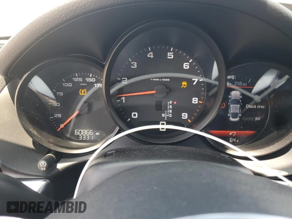2015 Porsche Cayman with VIN WP0AA2A81FK160807, listed as a Copart auction lot 53611305 with 60,866 mi miles and Salvage Title. Bid and sale history available at DreamBid. Image 9.
