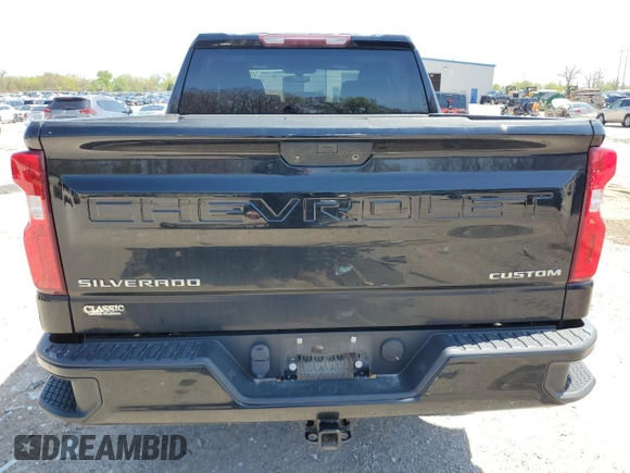 2021 Chevrolet Silverado 1500 Custom with VIN 1GCPYBEK1MZ218107, listed as a Copart auction lot 51285875 with 92,619 mi miles and Salvage Title. Bid and sale history available at DreamBid. Image 6.