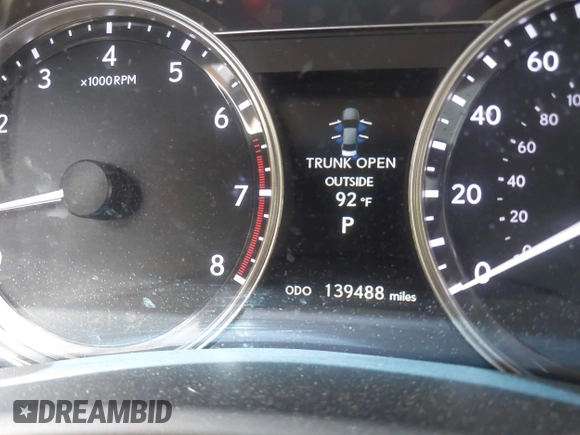 2013 Lexus GS 350 z VIN JTHCE1BL1D5007221, wystawiony jako IAAI lot #42173592 z przebiegiem 139 488 mil mil oraz . Historia ofert i sprzedaży dostępna na DreamBid. Obrazek 7.