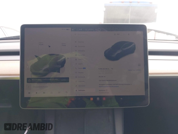 2023 Tesla Model Y Long Range with VIN 7SAYGDEE4PA028440, listed as a IAAI auction lot 41488136 with 29,229 mi miles and . Bid and sale history available at DreamBid. Image 7.