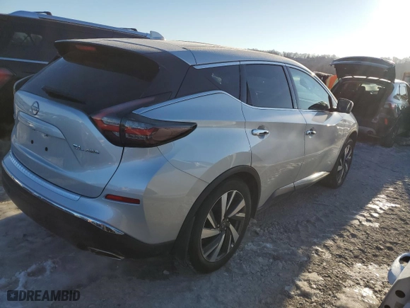 2023 Nissan Murano SL with VIN 5N1AZ2CS5PC126359, listed as a Copart auction lot 89097955 with 19,219 mi miles and Salvage Title. Bid and sale history available at carsss.com. Image 3.