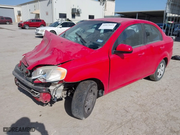 2010 Chevrolet Aveo LT w/1LT with VIN KL1TD5DEXAB114895, listed as a IAAI auction lot 41833669 with 1 mi miles. Bid and sale history available at carsss.com. Image 17.