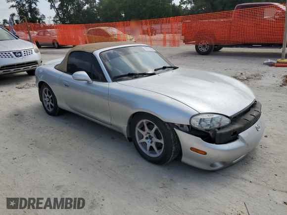 2001 Mazda MX-5 Miata with VIN JM1NB353710201531, listed as a Copart auction lot 56378655 with Not Provided miles and Clean Title. Bid and sale history available at DreamBid. Image 4.