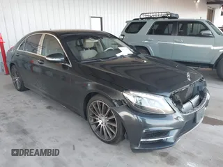2015 Mercedes-Benz S-Class S 550 with VIN WDDUG8CBXFA150179, listed as a IAAI auction lot 41112800 with 87,559 mi miles. Bid and sale history available at carsss.com. Image 1.
