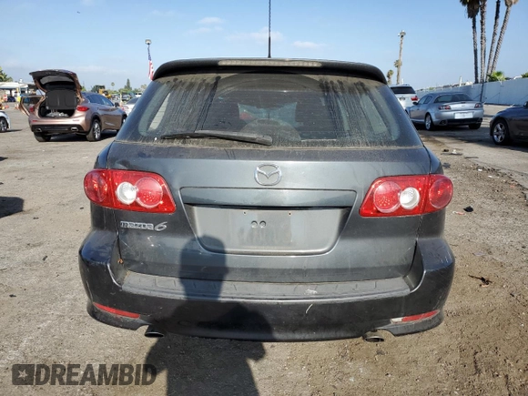 2005 Mazda 6 Sport S with VIN 1YVHP82D355M75191, listed as a Copart auction lot 61158974 with 153,808 mi miles and Salvage Title. Bid and sale history available at DreamBid. Image 6.