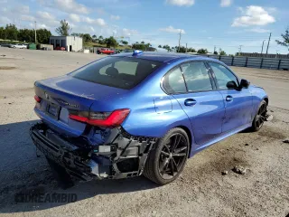 2021 BMW 3 Series M340i with VIN 3MW5U7J00M8B95124, listed as a Copart auction lot 64953032 with 9,483 mi miles. Bid and sale history available at carsss.com. Image 4.