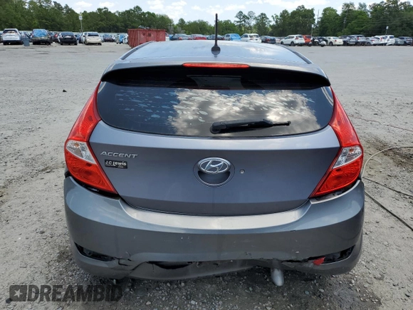 2016 Hyundai Accent Sport with VIN KMHCU5AE8GU258998, listed as a Copart auction lot 53866174 with 83,354 mi miles. Bid and sale history available at carsss.com. Image 6.