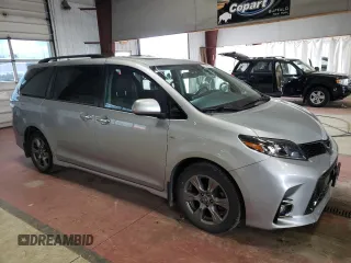 2019 Toyota Sienna SE с VIN 5TDEZ3DC3KS221691, выставлен на аукционе Copart как лот 68318484 с пробегом 59 319 миль миль и Списание • Salvage title. История ставок и продаж доступна на DreamBid. Изображение 4.