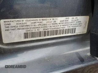 2005 Volkswagen Jetta 2.5L с VIN 3VWDF71K65M607420, выставлен на аукционе Copart как лот 59906585 с пробегом 136 949 миль миль и Списание • Salvage title. История ставок и продаж доступна на DreamBid. Изображение 12.