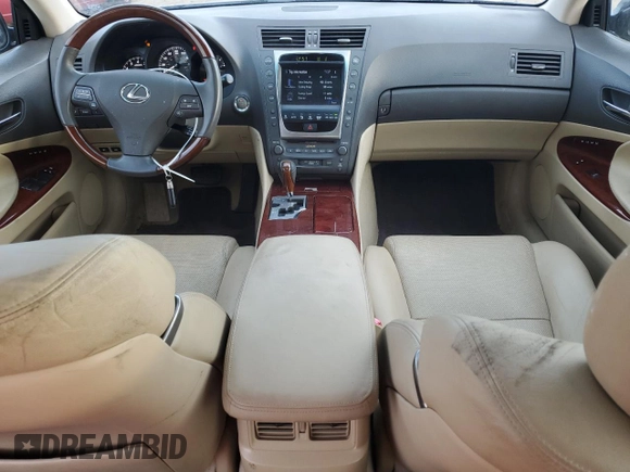 2009 Lexus GS 350 with VIN JTHBE96S090044387, listed as a Copart auction lot 81562084 with 56,045 mi miles and Salvage Title. Bid and sale history available at carsss.com. Image 8.