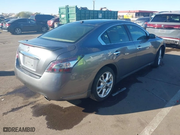 2014 Nissan Maxima 3.5 SV with VIN 1N4AA5AP6EC485069, listed as a IAAI auction lot 41331613 with 124055 miles. Bid and sale history available at carsss.com. Image 4.
