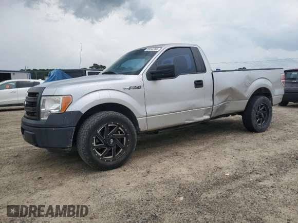 2014 Ford F-150 XL with VIN 1FTMF1CM9EKF29947, listed as a Copart auction lot 57412785 with 250,470 mi miles and Salvage title. Bid and sale history available at DreamBid. Image 1.