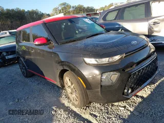 2020 Kia Soul GT-Line with VIN KNDJ63AU6L7003129, listed as a IAAI auction lot 41847674 with 57,097 mi miles. Bid and sale history available at carsss.com. Image 1.